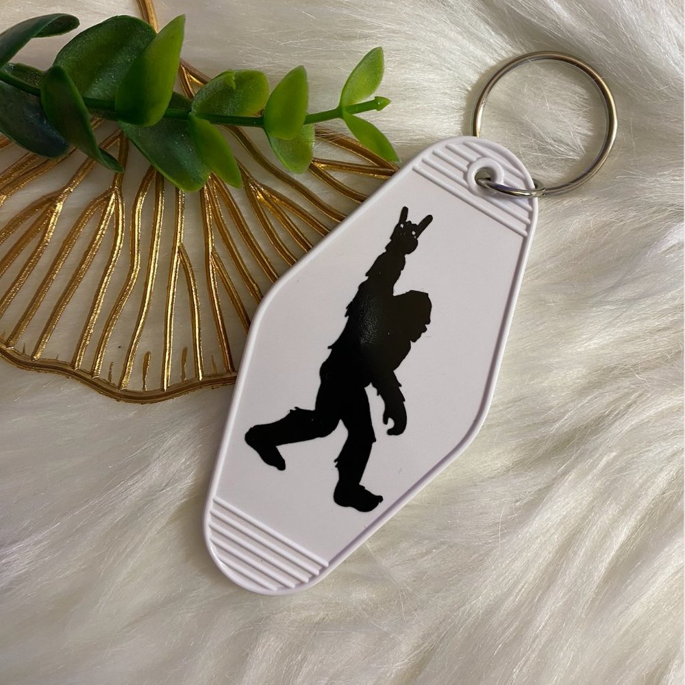 Big Foot Retro Motel Keychain
